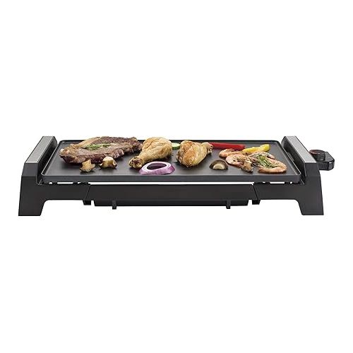  Senya SYCK-G021 Electric XL Grill Plate for 6 to 8 People with 2200 W Non-Stick Coating Black