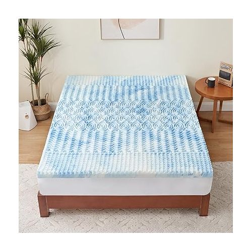  RUIKASI Mattress Topper 140 x 200 H3 - Orthopaedic Memory Foam 140 x 200 cm Oeko-Tex Certificate, Hardness Visco Mattress Topper for Box Spring Bed 140 x 200 cm, Mattress Topper 7 cm Height