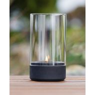 WERKBETON - Luisa Concrete Lantern Size M Black | Guaranteed Eye-catching | Single or Set of 3 | Gift Highlight | Perfect Fit Glass | Large Candle Holder