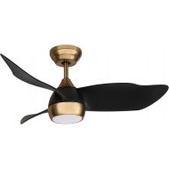 OFANTOP 91.5 cm Black and Gold Small Ceiling Fan with Light and Remote Control, Quiet for Bedroom, Children's Room, DC Motor, Summer, Winter, Modern Ceiling Fan with LED Lighting, Dimmable