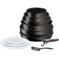 Tefal Ingenio Eco Resist On Cookware, 11p, Stackable, Induction, Easy Clean, Non-Stick Coating, Cooking Start Indicator, Healthy Cooking, L7679002