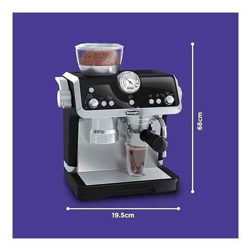  Casdon De'Longhi Barista Coffee Maker Toy Kitchen Playset for Kids with Moving Parts, Realistic Sounds and Magic Coffee. For Children Aged 3+