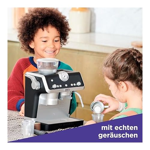  Casdon De'Longhi Barista Coffee Maker Toy Kitchen Playset for Kids with Moving Parts, Realistic Sounds and Magic Coffee. For Children Aged 3+