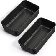 Onader Bread Baking Mould, Set of 2, Non-Stick Loaf Tin with Stainless Steel Core, Rectangular Loaf Baking Mould for Bread Cakes, Healthy & Rustproof, Easy Release & Clean, 23.5 x 12.6 x 6.5 cm