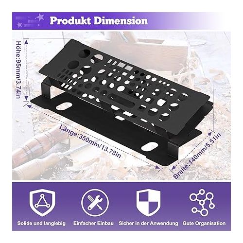  Mordx Mini Screwdriver Organiser Storage Rack for Desktop, Multifunctional Tool Stand, RC Tools Kit Organiser, for Mini Storage of Tools, Metal Material, Durable