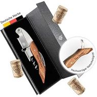 VINO VERITAS® Corkscrew Wine - Professional Waiter's Knife Made of Stainless Steel - Premium Wine Bottle Opener with High-Quality Natural Wood Handle - Waiter's Cutlery (Wine Opener) with Free