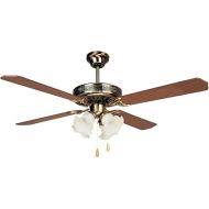 Orbegozo Ct Ceiling Fan with Light, 4 Reversible Blades, Diameter of 132 cm, 60 W Power Output and 3 Speeds wood