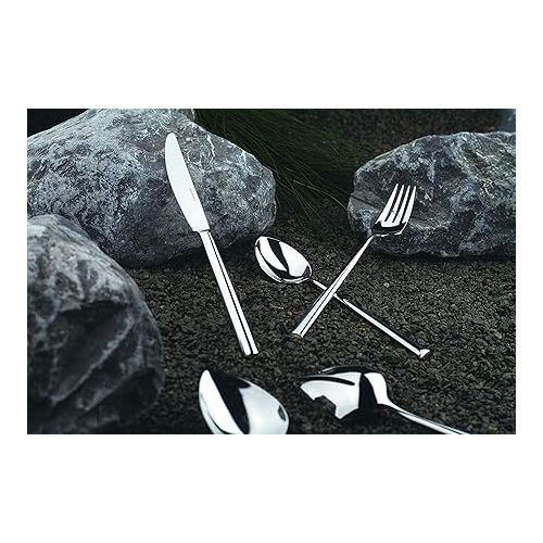  Wilkens & Sohne Palladio Polished Cutlery Set, 71 Pieces, Stainless Steel, Dishwasher Safe