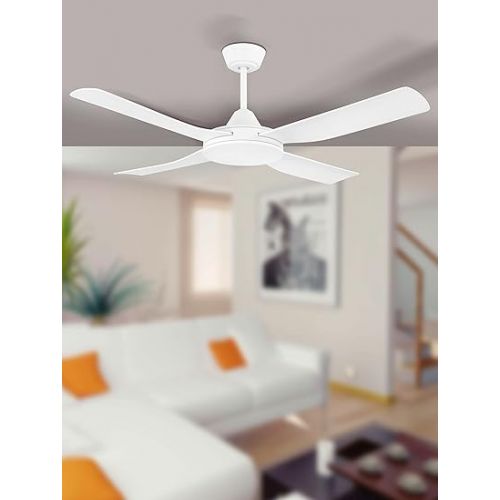  EGLO Ceiling Fan Remote Control Accessories for EGLO Fans Remote Control Plastic Matte White with Wall Bracket