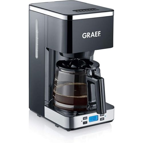  Graef FK 502 Coffee Machine Black Capacity Cups = 10 Timer Function, Glass Jug, Keep Warm