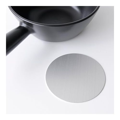  Alessi Mami Fondue Topf fur Kase aus Keramik schwarz, Edelstahl, 24 cm