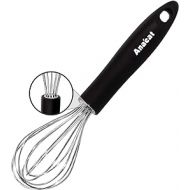 Anaeat 21cm Stainless Steel Whisk - Balloon Whisk, Thick Stainless Steel Wire & Strong Solid Handles, Whisk for Cooking, Baking, Mixing, Whisking, Beating and Stirring