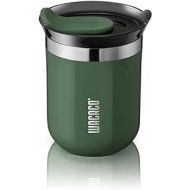 WACACO Octaroma Classico Vacuum Insulated Coffee Mug, Double Walled Stainless Steel Travel Mug with Sipping Lid, 6 fl oz (180ml), Green