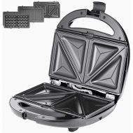 MONZANA® Contact Grill 3 in 1 XL Non-Stick Coating Safety Lock Sandwich Maker Waffle Iron Panini Toaster Electric Grill Table Grill 800 W