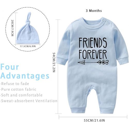  culbutomind Baby Romper Best Friends For Always Fun Baby Romper Baby Gifts Birth First Clothing