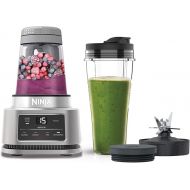 Ninja Foodi Power Nutri Mixer 2-in-1, Smoothie Bowls Maker, Thick Spreads & Frozen Drinks Mix, Automatic Programs, 700 ml Cup & 400 ml Bowl with Power Stirrer, 1100 W, Silver CB100EU