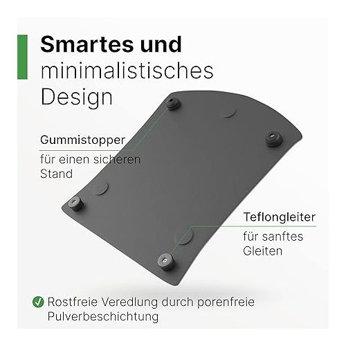  Leckerhelfer Sliding Board for Thermomix® TM5 / TM6 / Anthracite Grey / Metal