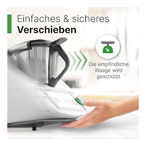  Leckerhelfer Sliding Board for Thermomix® TM5 / TM6 / Anthracite Grey / Metal