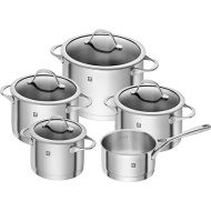 ZWILLING Essence Kochtopf-Set, 5-teilig, 4 Deckel, Induktionsgeeignet, Edelstahl