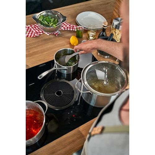  ZWILLING Essence Kochtopf-Set, 5-teilig, 4 Deckel, Induktionsgeeignet, Edelstahl