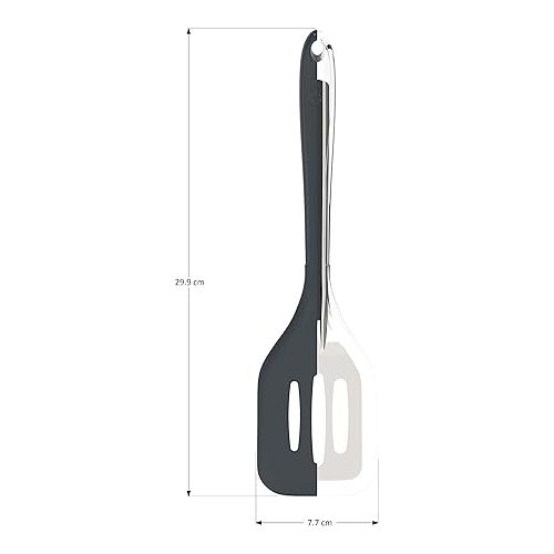  Kochblume Flex Turner, Premium Silicone, Heat Resistant, Dishwasher Safe, 30 cm, Colour: Anthracite