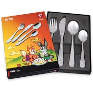 Zwilling Children's Cutlery Set with Name Engraving - Set of 4 Stainless Steel Polished and Dishwasher-safe - Gifts for Children with Animal Motifs, customisable