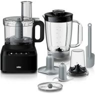 Braun Household PureEase FP 3132 Food Processor with 1.2 Litre Mixer and 2.1 Litre Bowl, Two Speeds Plus Pulse, Compact Design, EasyClick System, Black