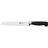 Zwilling bread knife, blade length: 20 cm, blade with serrated edge, stainless special steel/plastic handle, four stars.