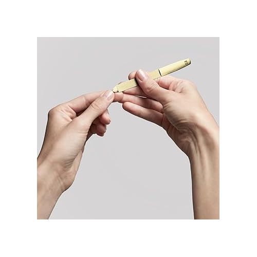  ZWILLING Nail File, Shaping File, Double Sided Stainless Steel for Finger- and Toenails, Premium Nail Cleaner, Gold Edition, 130 mm