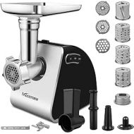 Meat Mincer Electric Vegetable Cutter, 2000 W Multi Food Processor, Vegetable Slicer, Sausage Machine with 3 Perforated Discs, 4 Cone Blades, Sausage Filler and Pastry Attachment