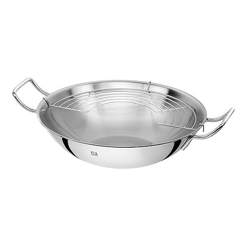  Zwilling 40992-332-0 Plus Wok, Stainless Steel, Diameter 32 cm