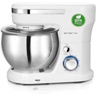 EMERIO KM-123117 Food Processor Kneading Machine Mixing Machine with 5L Stainless Steel Bowl + 3 Mixing Tools + Splash Guard with Filling Opening Powerful 1000 Watt Power 6 Speeds + Pulse Retro