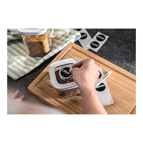  ZWILLING Fresh & Save Cube Spice Jars, 3 Pieces, Size XS, Modular & Stackable Storage Jar, Airtight & Vacuum Storage, Dishwasher Safe, Transparent