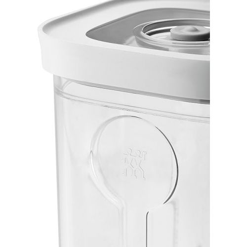  ZWILLING Fresh & Save Cube Box, Size 3M, Modular & Stackable Storage Jar, Airtight & Vacuum Storage, Dishwasher Safe, Transparent