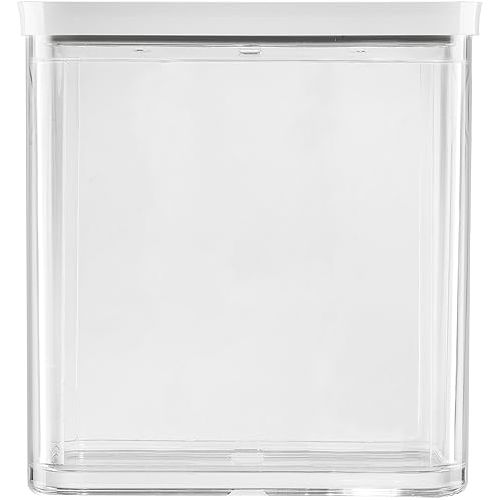  ZWILLING Fresh & Save Cube Box, Size 3M, Modular & Stackable Storage Jar, Airtight & Vacuum Storage, Dishwasher Safe, Transparent