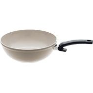 Fissler Ceratal / Aluminium Wok (Diameter 30 cm, 5.2 L) Ceramic Frying Pan Coated Non-Stick High Rim Free from PFAS/PTFE Made in Germany - Induction