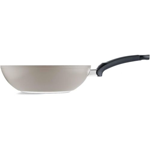  Fissler Ceratal / Aluminium Wok (Diameter 30 cm, 5.2 L) Ceramic Frying Pan Coated Non-Stick High Rim Free from PFAS/PTFE Made in Germany - Induction