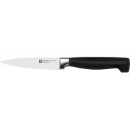 ZWILLING Vier Sterne Spick und Garniermesser, Klingenlange 10 cm, Rostfreier Spezialstahl, Ergonomischer Kunststoff-Griff, Schwarz [Made in Germany]