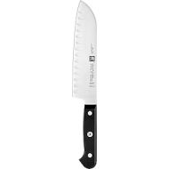 Twin Gourmet Santoku Knife with Kullen