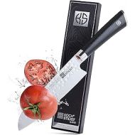 KOCHSTILIST® Premium Santoku Knife 18 cm [+ Gift Box] Cooking & Kitchen Knife with High Cutting Performance and Elegant Design - Chef's Knife & Utility Knife Made of Sharp X75 Carbon Steel Plus