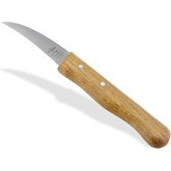 Solingen Paring Knife Vegetable Knife Bird's Beak Universal Knife with Rustproof Curved Knife Blade Kitchen Knife with Beech Wood Handle Made in Germany Small Wooden Knife for Kitchen Work