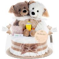 Timfanie® Nappy Cake with Warmies® Dog Twins 0-8 Months