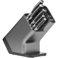 Ninja Foodi StaySharp Knife Block with Integrated Sharpener; Knife Block with 5 Different Knives and 1 Scissors, Sharp 6-Piece Knife Set, Stainless Steel K32006EU