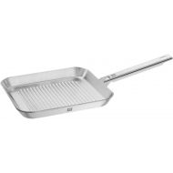 ZWILLING Plus Grill Pan, Induction Safe, Stainless Steel, Silver, 24 x 24 cm