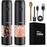 [Upgrade Larger Capacity] Electric Salt and Pepper Mill - USB Rechargeable, Ceramic Grinder, Automatic Spice Mill Electric with Adjustable Coarseness and Refillable