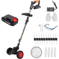 3 in 1 Weed Wacker Battery Operated Weed Eaters Cordless Weed Wacker Battery Powered with Trimmer and Blade, Lawn Trimmer, Electric Grass Trimmer Cordless Weed Eater with Battery and Charger(Black)