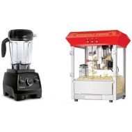 Vitamix Professional Series 750 Black with 64-Oz. Container and Great Northern Popcorn 6010 Roosevelt Top Antique Style Popcorn Popper Machine, 8-Ounce Bundle