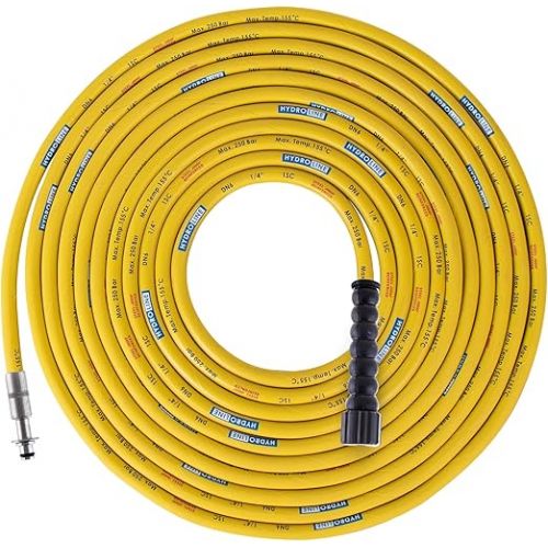  Pressure Washer Hose Pipe - Karcher 10mm Plug Replacement Yellow - 10m 250bar DN6 Professional M22x1.5 High Pressure Hose Compatible with Karcher HD HDS - 10mm Plug