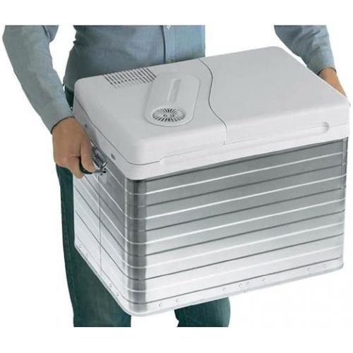  MOBICOOL MQ40A - 39 l electric Cooler, Aluminum, portable Car Cooler 12/230 V, Mini fridge, cool box for Campervan RV Boat Travel Picnic Truck