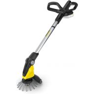 Karcher 18 V cordless weed remover WRE 18-55, nylon bristle head with maximum 2,800 rpm, swivel cleaning head, telescopic handle, can be used with the Karcher 18-V-battery, without battery.